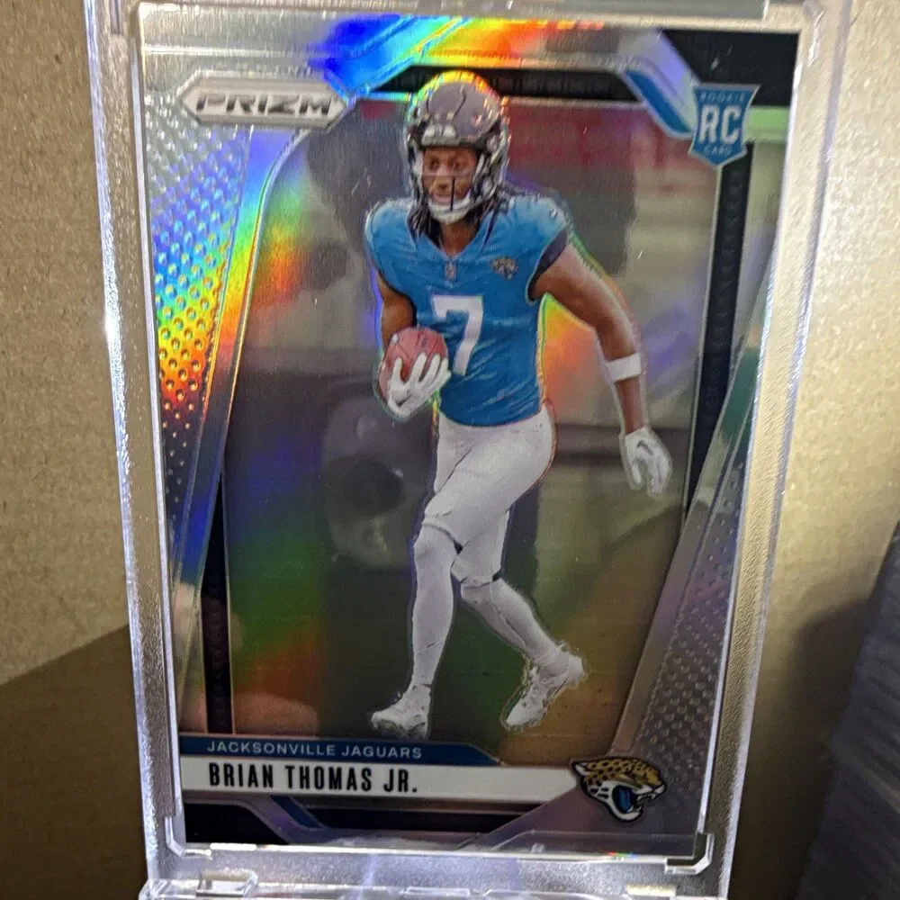 Panini 2024 Prizm Brian Thomas Jr Silver Prizm Rookies RC #314 Jaguars